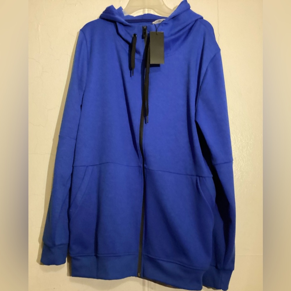 Riflessi Men's 3xl Hoodie Navy Zip-Up Sweater NWT - Picture 2 of 6